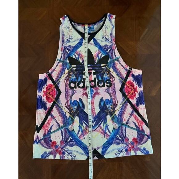 Adidas Originals x Farm Rio Tropical Bird Print Tank Top-Size S - Picture 5 of 16